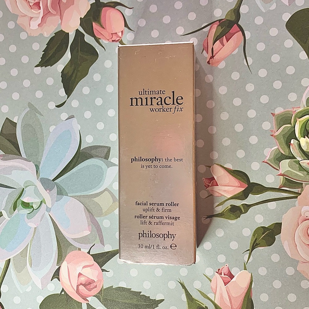 Philosophy Ultimate Miracle Worker Fix Facial Serum Roller Uplift & Firm NIB.